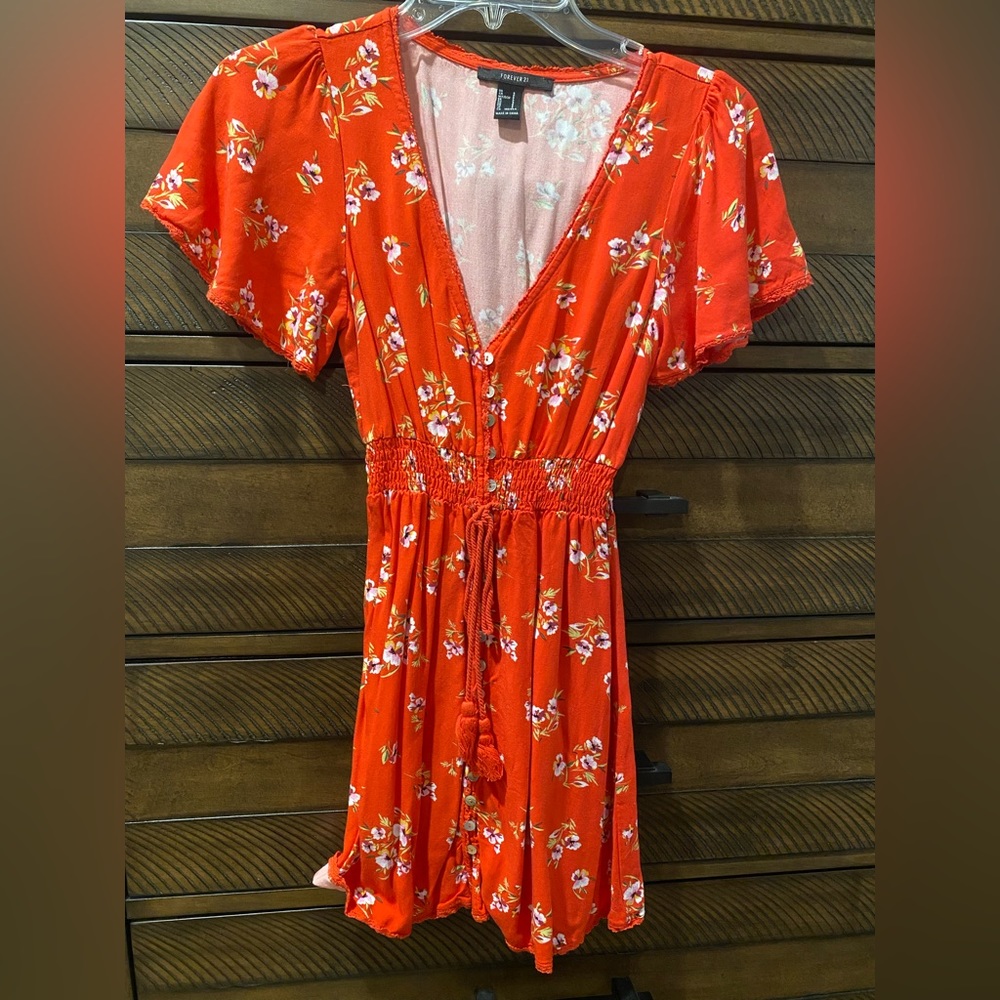 Floral button summer dress!